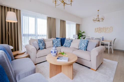 Modern Apartment Design with a Coastal Style in the City of Two Continents